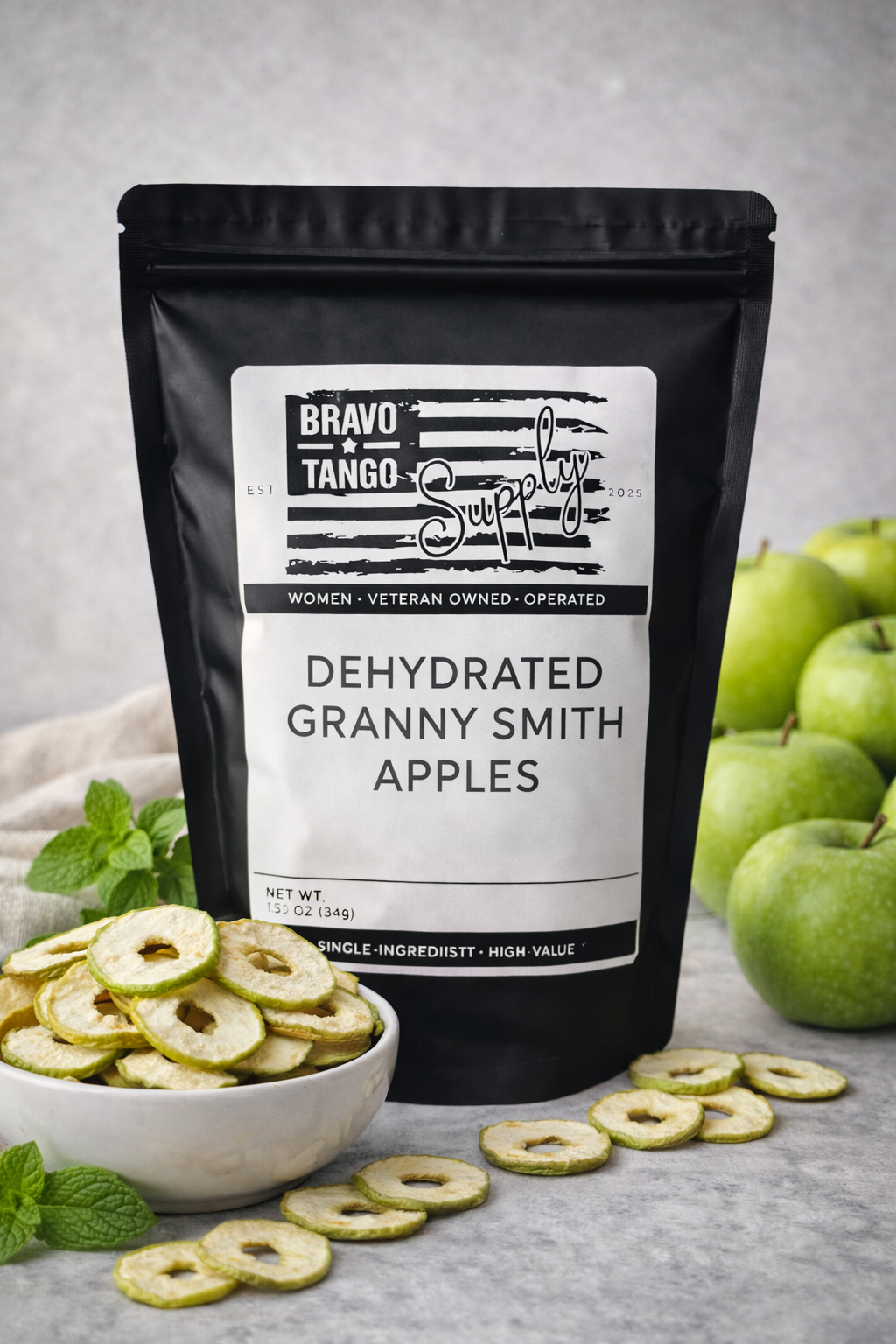 Dehydrated Granny Smith Apples