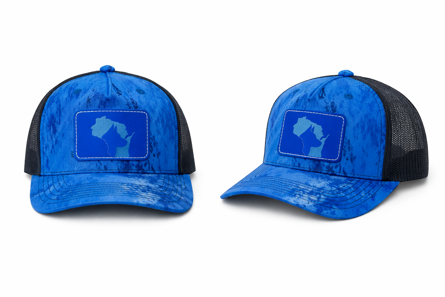 Blue Camo Richardson 112 Trucker Hat