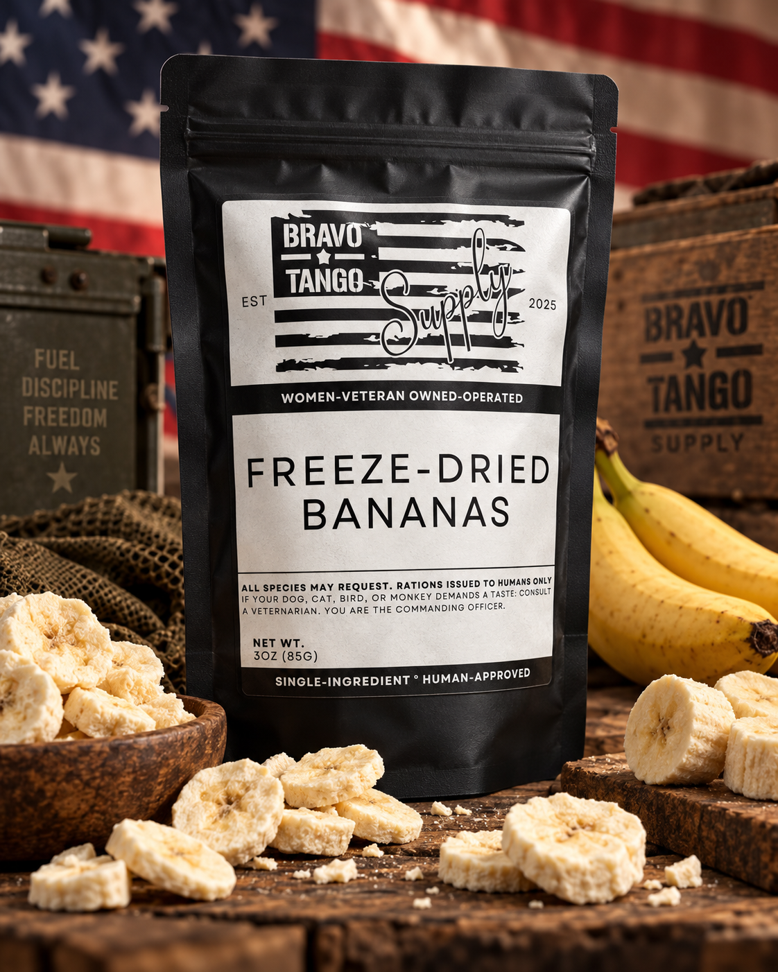 Freeze Dried Bananas