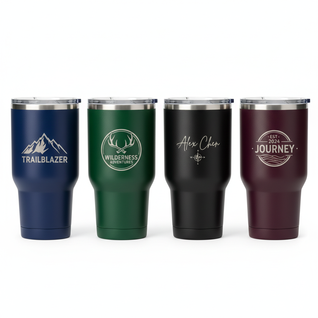 Custom Engraved Metal Cup