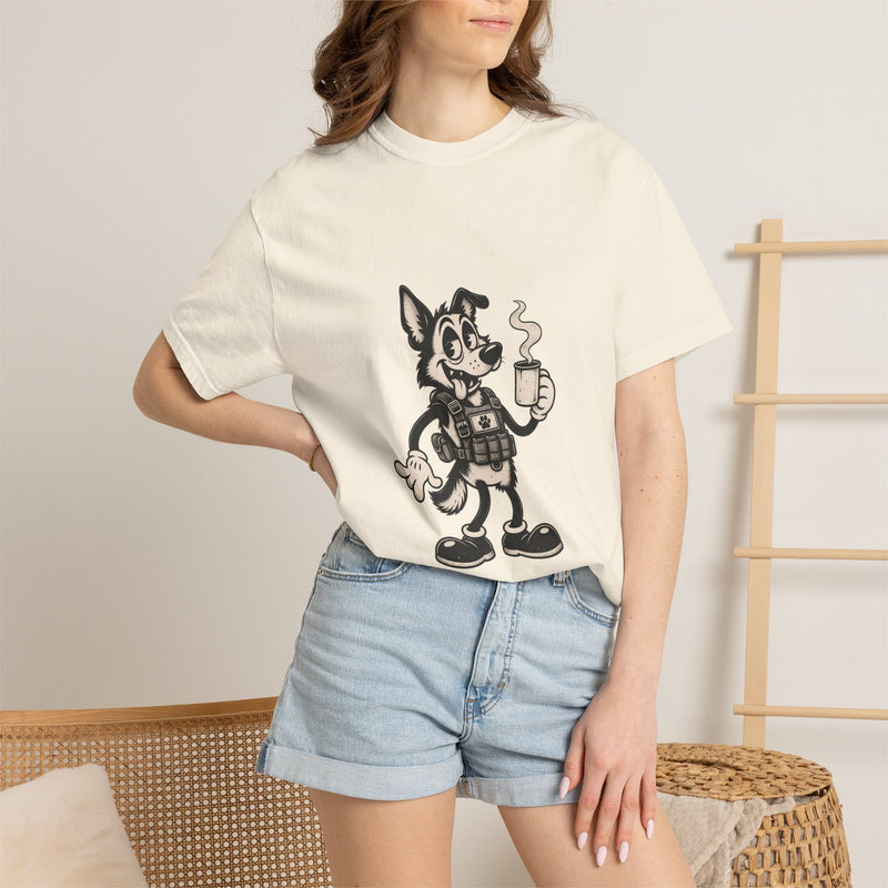 Vintage Cartoon K9 Coffee T-Shirt