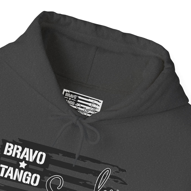 Hoodie — 'Bravo Tango' Front & 'My Dog Is Better Trained Than Your Kid' Back Graphic Pullover