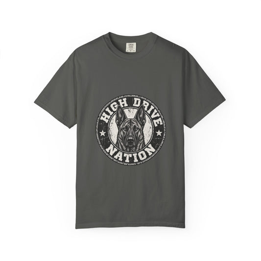 High Drive Nation Graphic T-Shirt — Vintage Dog Emblem Tee