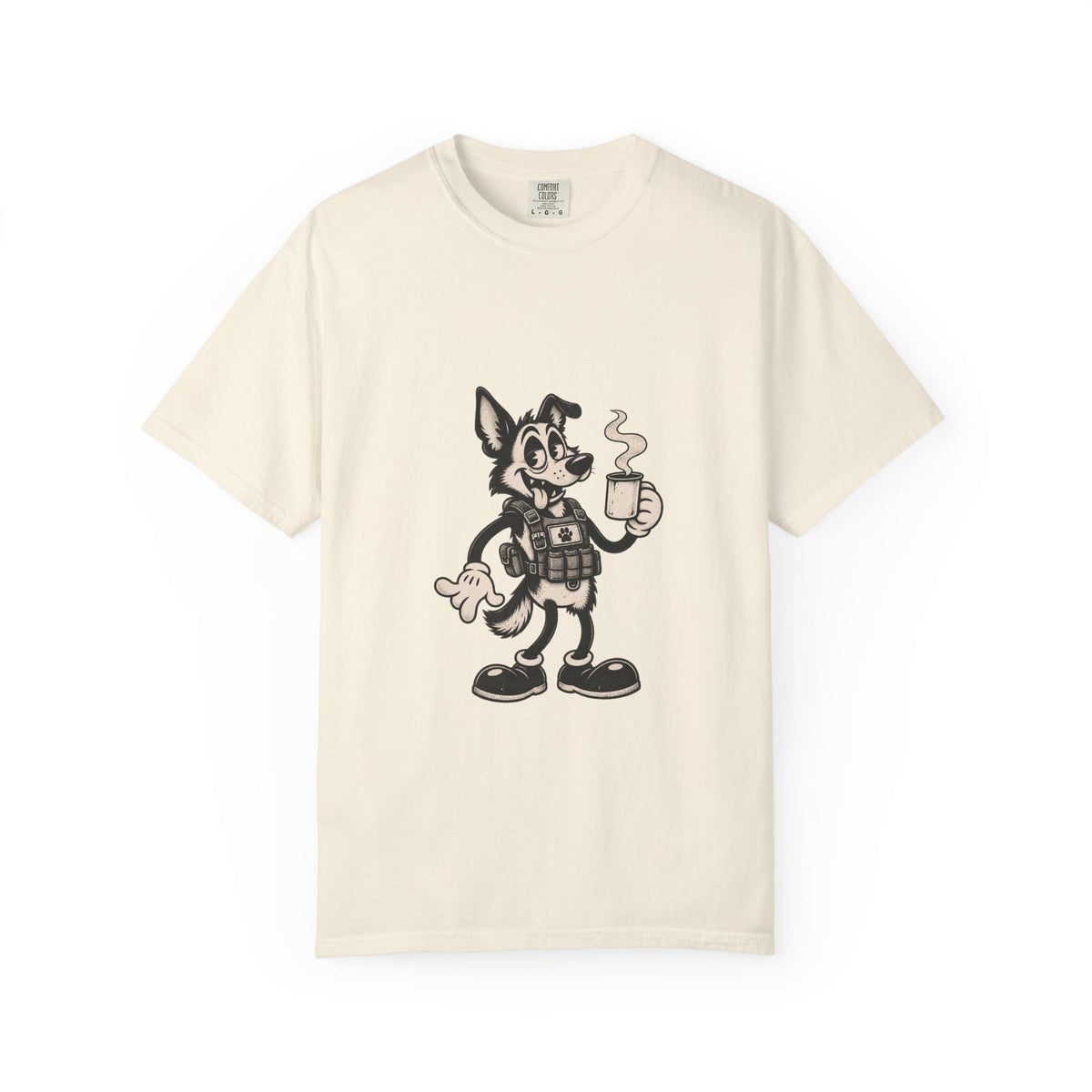 Vintage Cartoon K9 Coffee T-Shirt