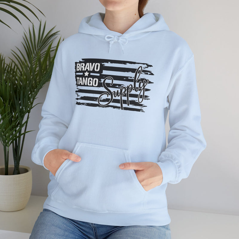 Hoodie — 'Bravo Tango' Front & 'My Dog Is Better Trained Than Your Kid' Back Graphic Pullover