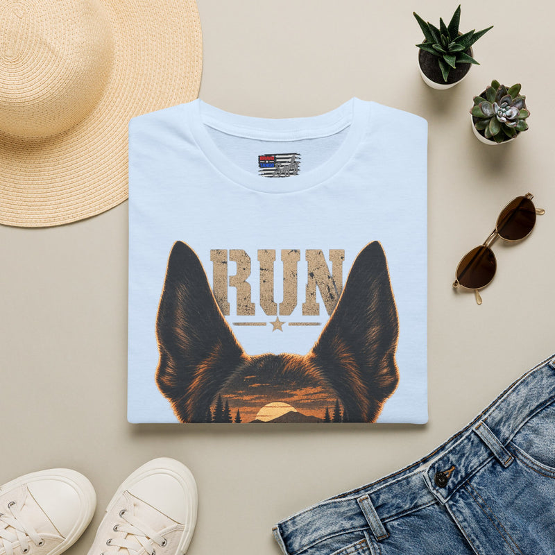K9 'RUN' Working Dog T-Shirt — Handler & Bite-Work Canine Tee