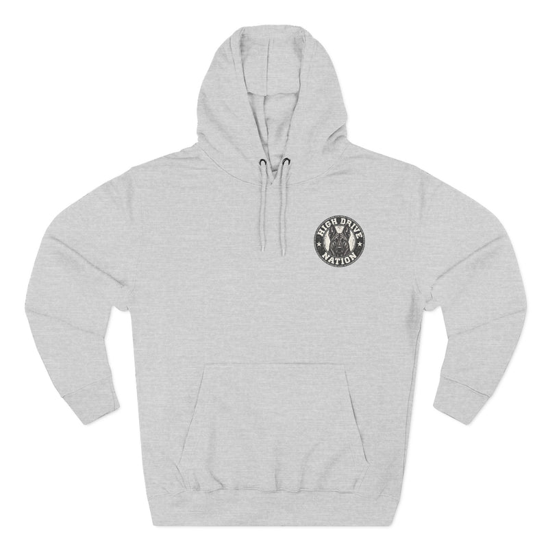 K9 Handler Hoodie — Dog Handler Leash Graphic Fleece Sweatshirt