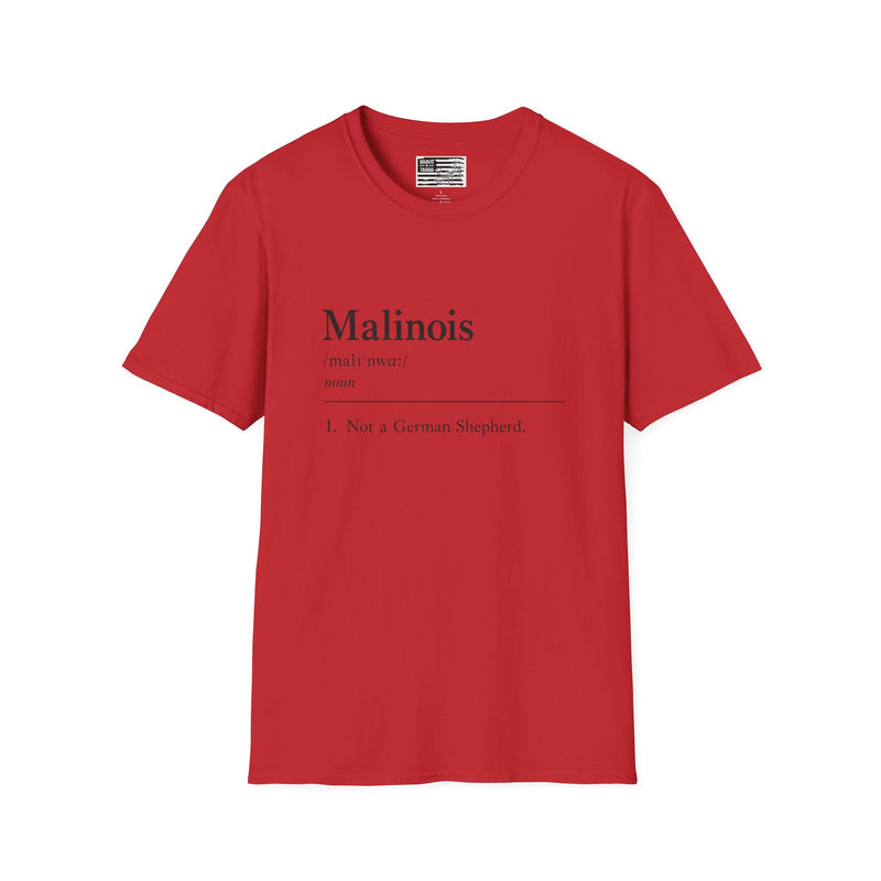 Malinois Definition T-Shirt — Funny Belgian Malinois Dog Lover Tee