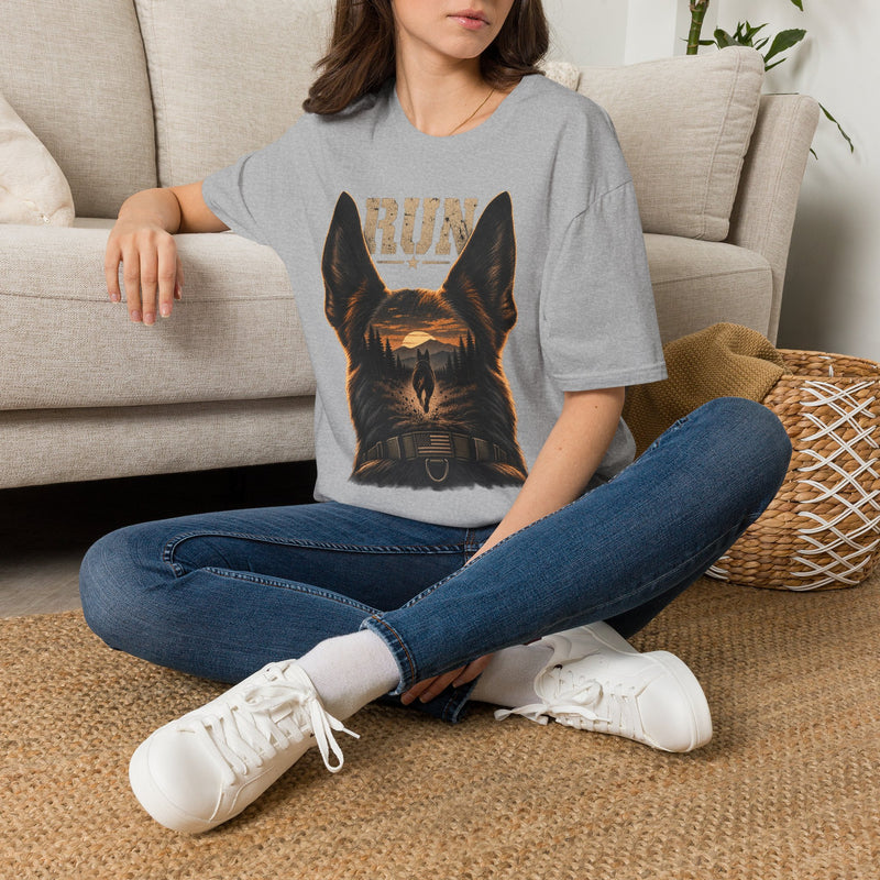 K9 'RUN' Working Dog T-Shirt — Handler & Bite-Work Canine Tee