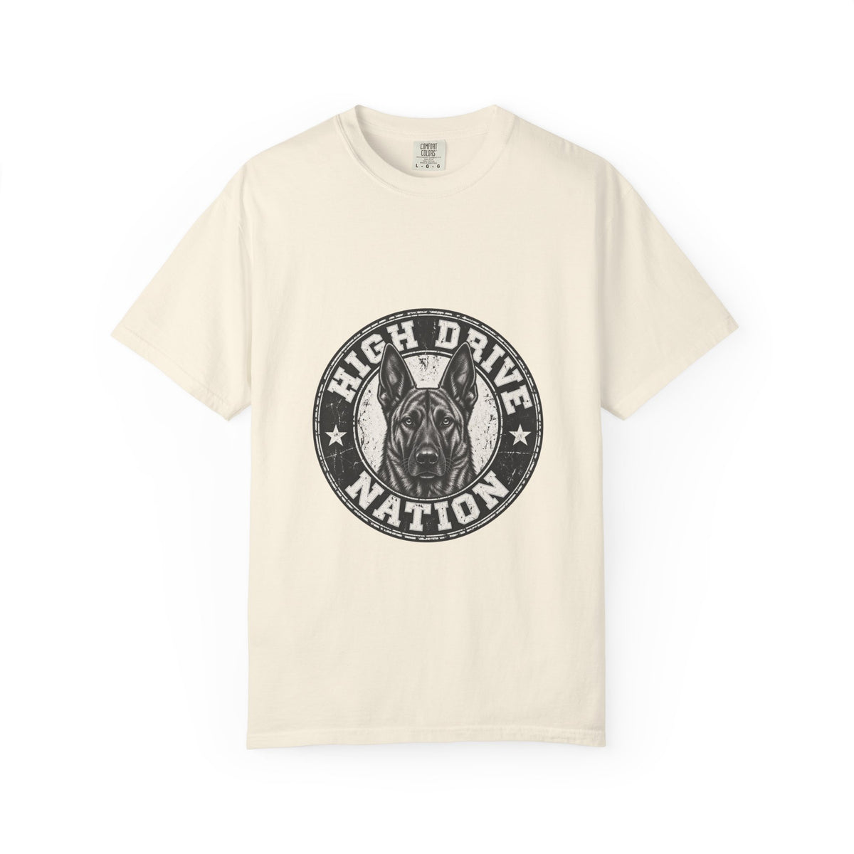 High Drive Nation Graphic T-Shirt — Vintage Dog Emblem Tee