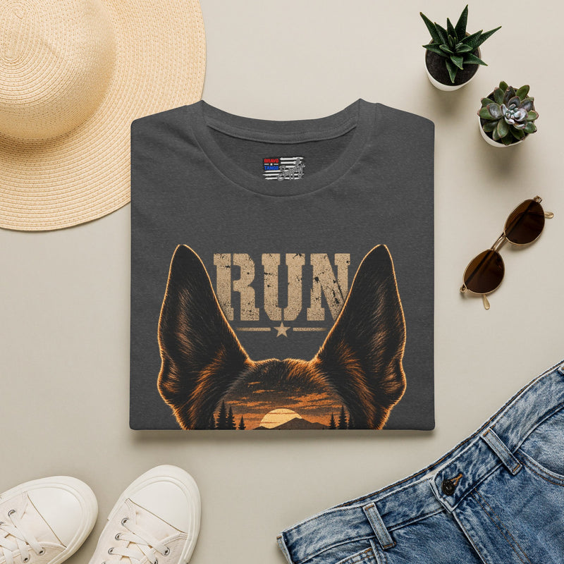 K9 'RUN' Working Dog T-Shirt — Handler & Bite-Work Canine Tee