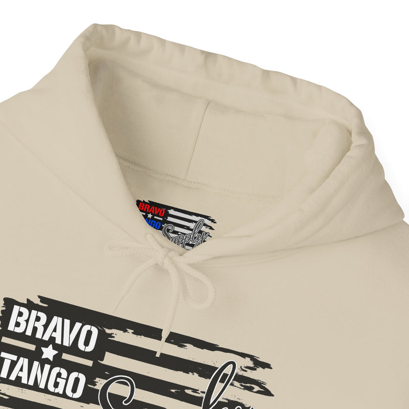Hoodie — 'Bravo Tango' Front & 'My Dog Is Better Trained Than Your Kid' Back Graphic Pullover