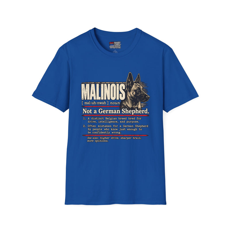 Malinois Definition T-Shirt — Funny Belgian Malinois Dog Lover Tee