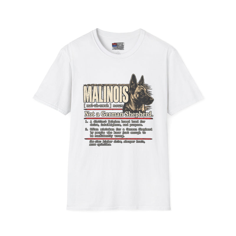 Malinois Definition T-Shirt — Funny Belgian Malinois Dog Lover Tee