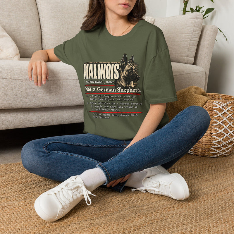 Malinois Definition T-Shirt — Funny Belgian Malinois Dog Lover Tee
