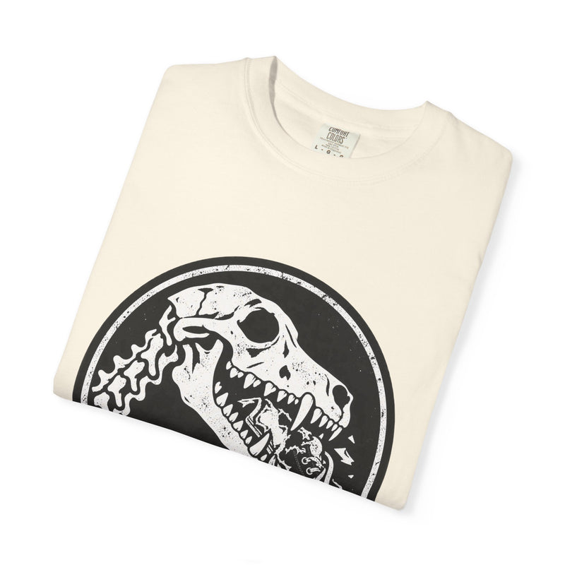 Chewrassic Park T-Shirt — Funny Dinosaur Dog Skeleton Tee