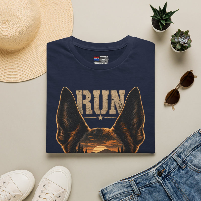 K9 'RUN' Working Dog T-Shirt — Handler & Bite-Work Canine Tee