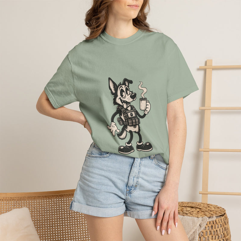 Vintage Cartoon K9 Coffee T-Shirt