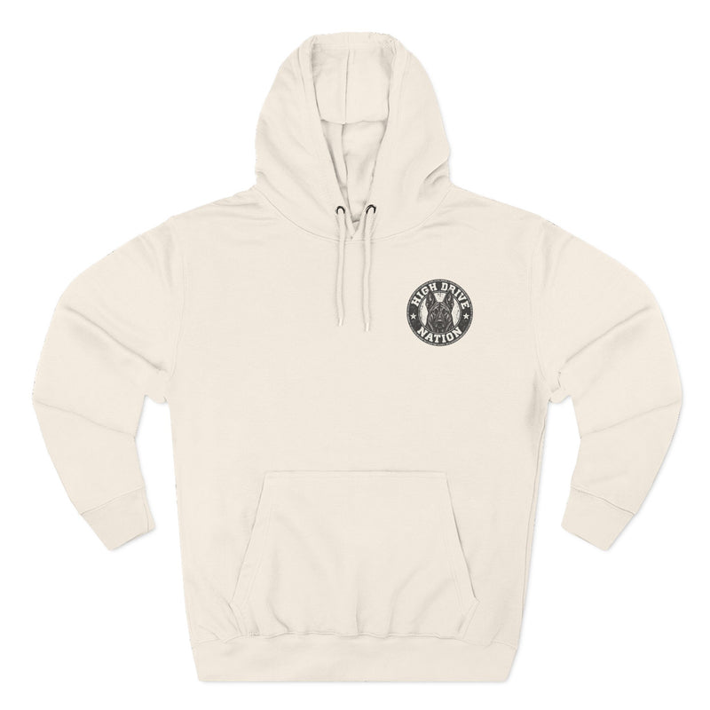 K9 Handler Hoodie — Dog Handler Leash Graphic Fleece Sweatshirt
