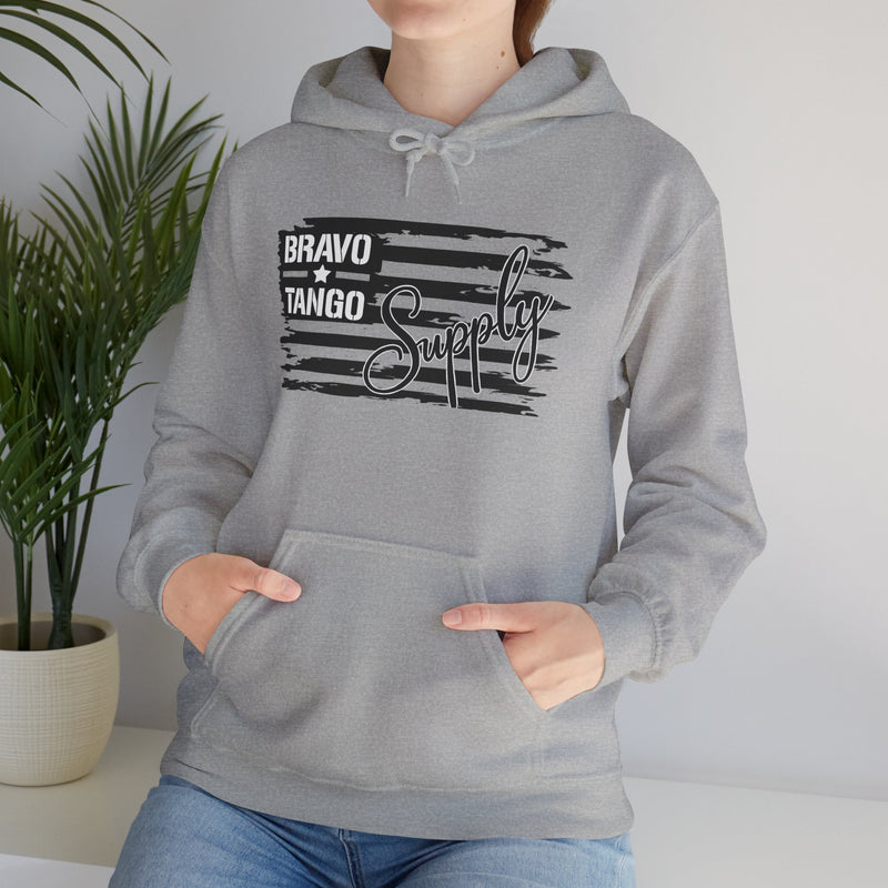 Hoodie — 'Bravo Tango' Front & 'My Dog Is Better Trained Than Your Kid' Back Graphic Pullover