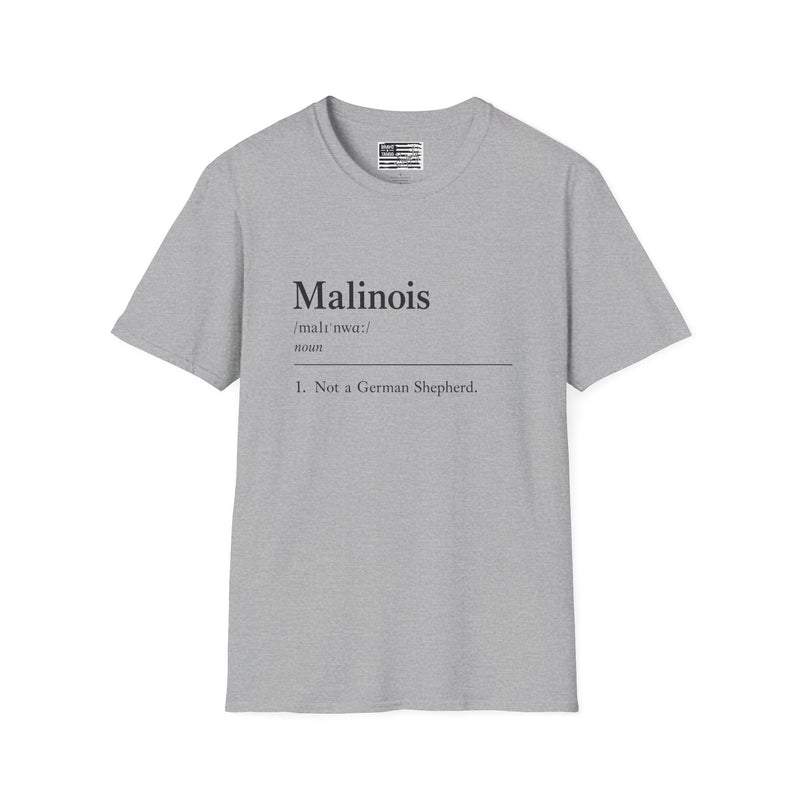 Malinois Definition T-Shirt — Funny Belgian Malinois Dog Lover Tee