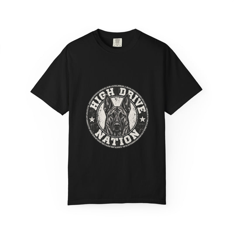 High Drive Nation Graphic T-Shirt — Vintage Dog Emblem Tee