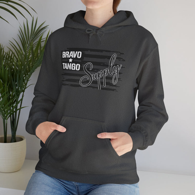 Hoodie — 'Bravo Tango' Front & 'My Dog Is Better Trained Than Your Kid' Back Graphic Pullover