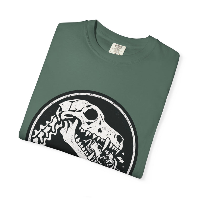 Chewrassic Park T-Shirt — Funny Dinosaur Dog Skeleton Tee