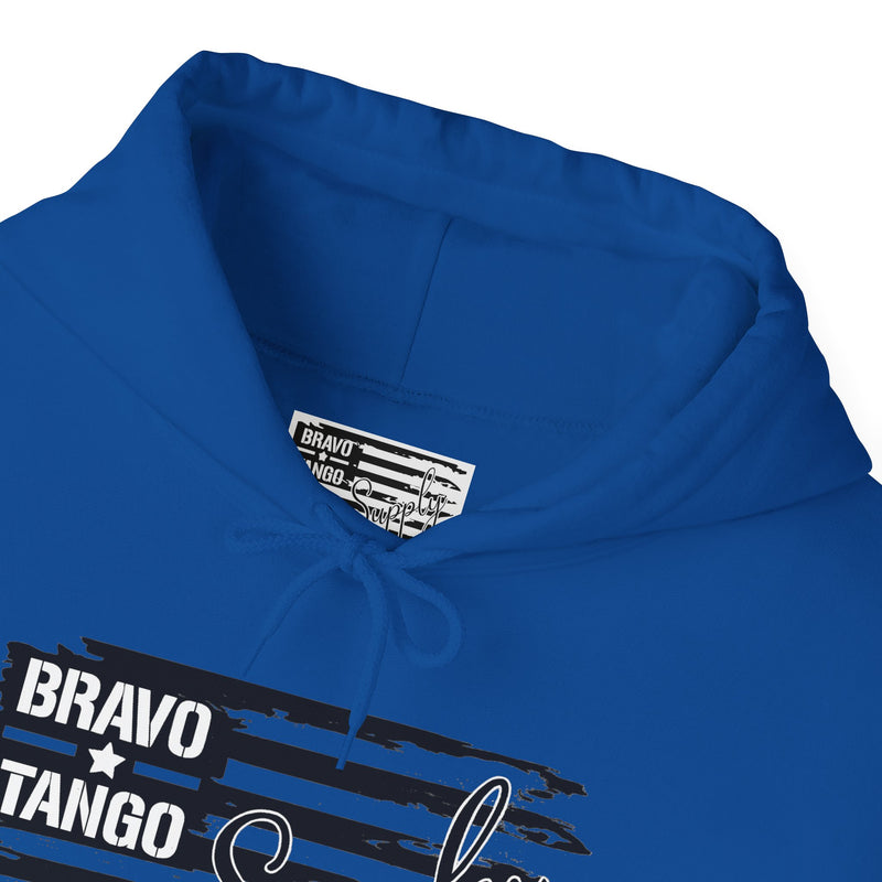 Hoodie — 'Bravo Tango' Front & 'My Dog Is Better Trained Than Your Kid' Back Graphic Pullover