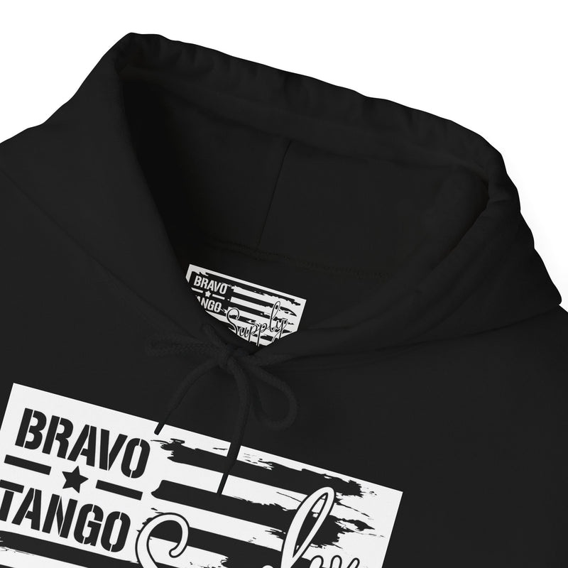 Hoodie — 'Bravo Tango' Front & 'My Dog Is Better Trained Than Your Kid' Back Graphic Pullover