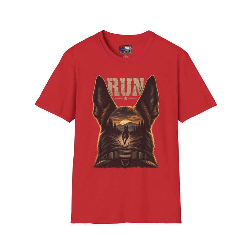 K9 'RUN' Working Dog T-Shirt — Handler & Bite-Work Canine Tee