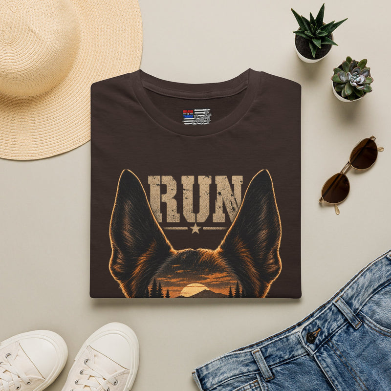 K9 'RUN' Working Dog T-Shirt — Handler & Bite-Work Canine Tee