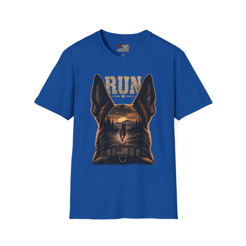 K9 'RUN' Working Dog T-Shirt — Handler & Bite-Work Canine Tee