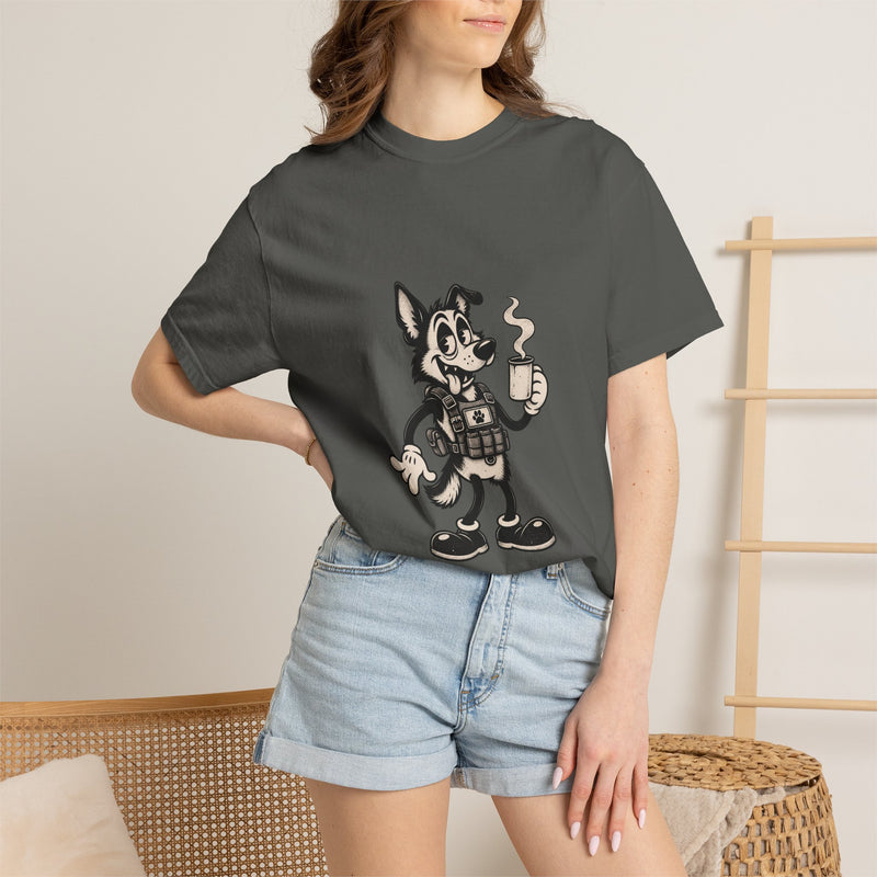Vintage Cartoon K9 Coffee T-Shirt