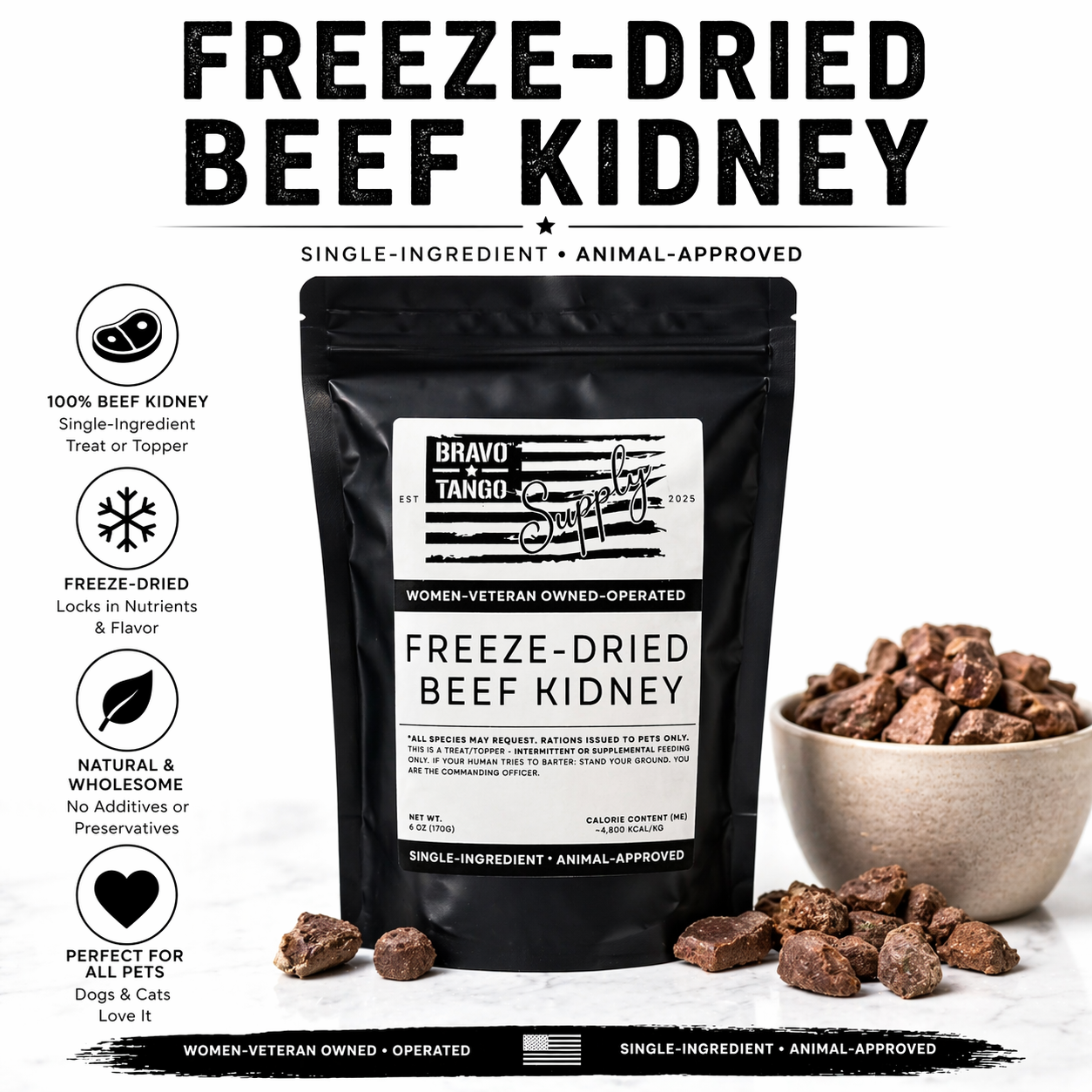Freeze Dried Beef Kidney