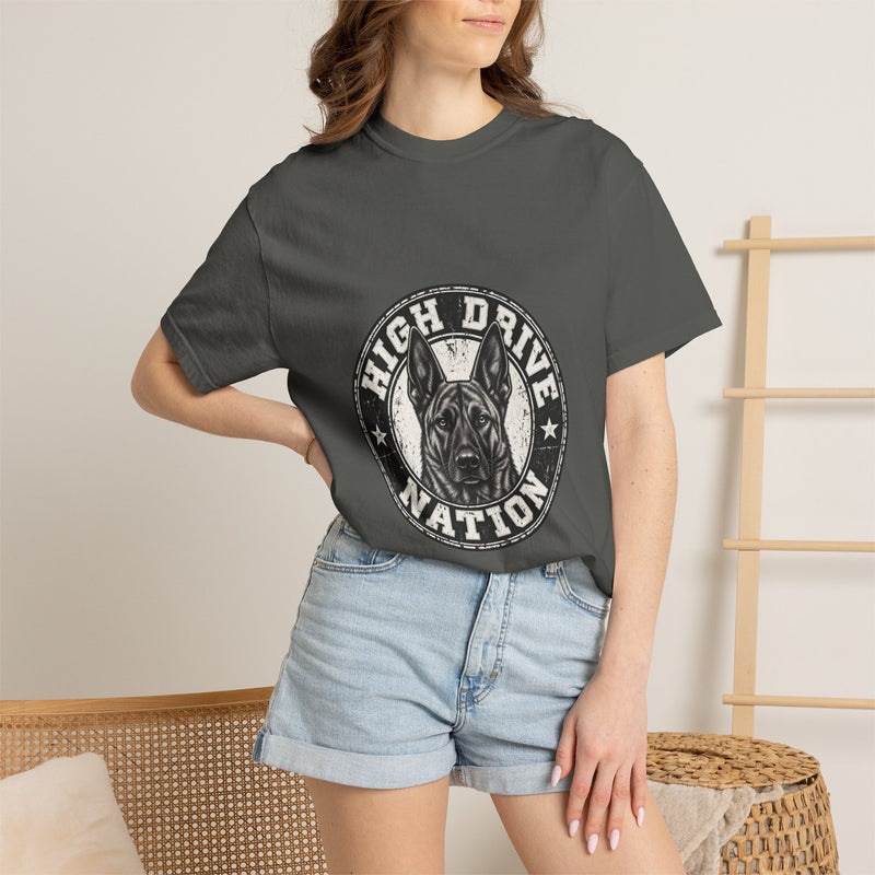 High Drive Nation Graphic T-Shirt — Vintage Dog Emblem Tee