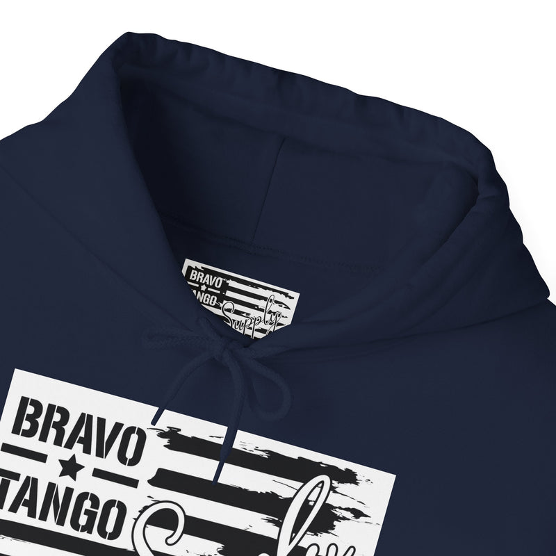 Hoodie — 'Bravo Tango' Front & 'My Dog Is Better Trained Than Your Kid' Back Graphic Pullover