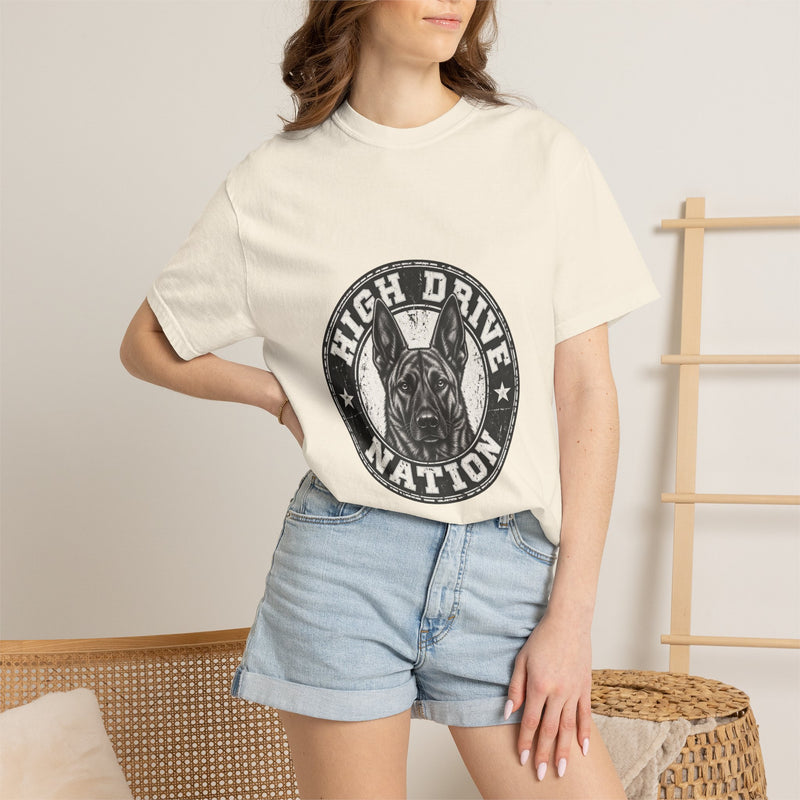 High Drive Nation Graphic T-Shirt — Vintage Dog Emblem Tee