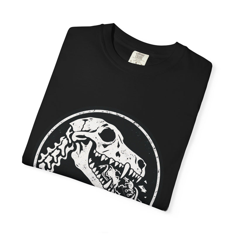 Chewrassic Park T-Shirt — Funny Dinosaur Dog Skeleton Tee