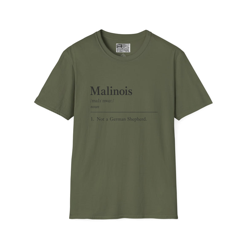 Malinois Definition T-Shirt — Funny Belgian Malinois Dog Lover Tee