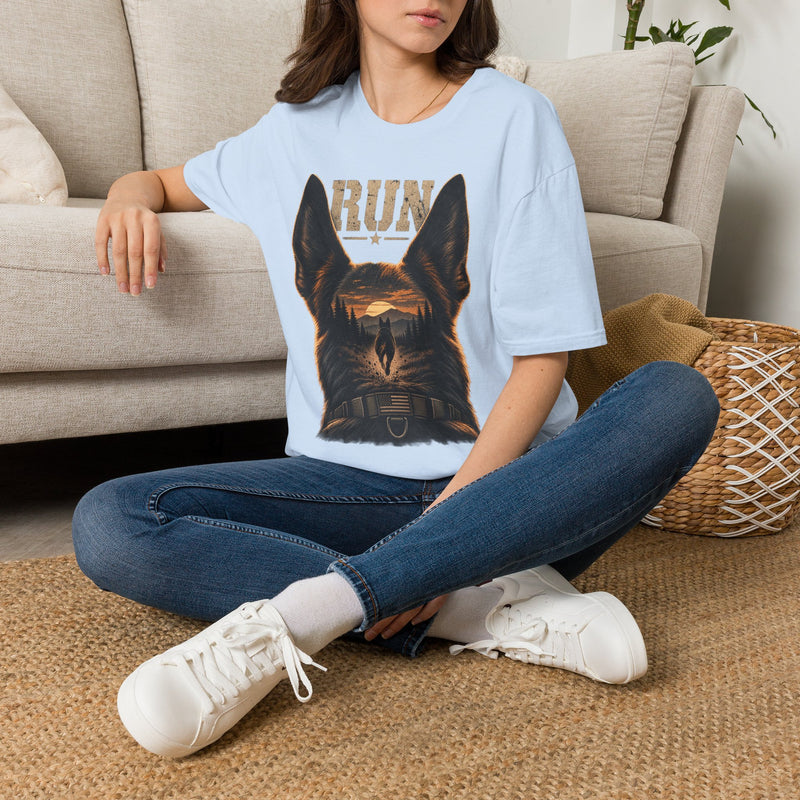 K9 'RUN' Working Dog T-Shirt — Handler & Bite-Work Canine Tee
