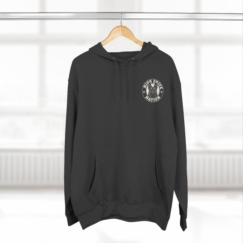 K9 Unit Shield Hoodie — Camouflage Dutch Shepherd Tactical Dog Design