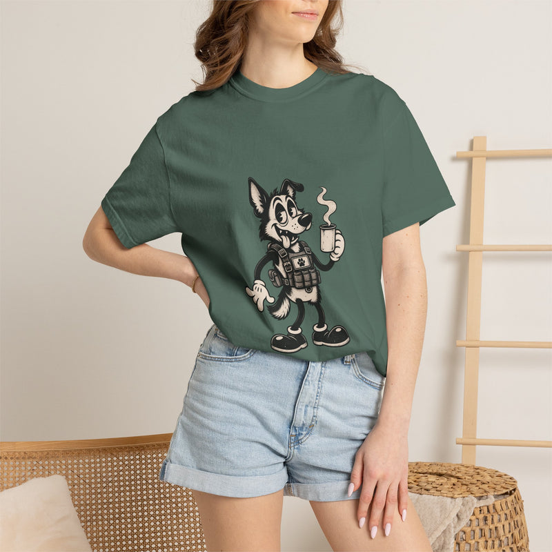 Vintage Cartoon K9 Coffee T-Shirt