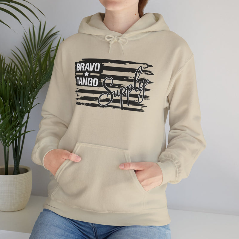 Hoodie — 'Bravo Tango' Front & 'My Dog Is Better Trained Than Your Kid' Back Graphic Pullover