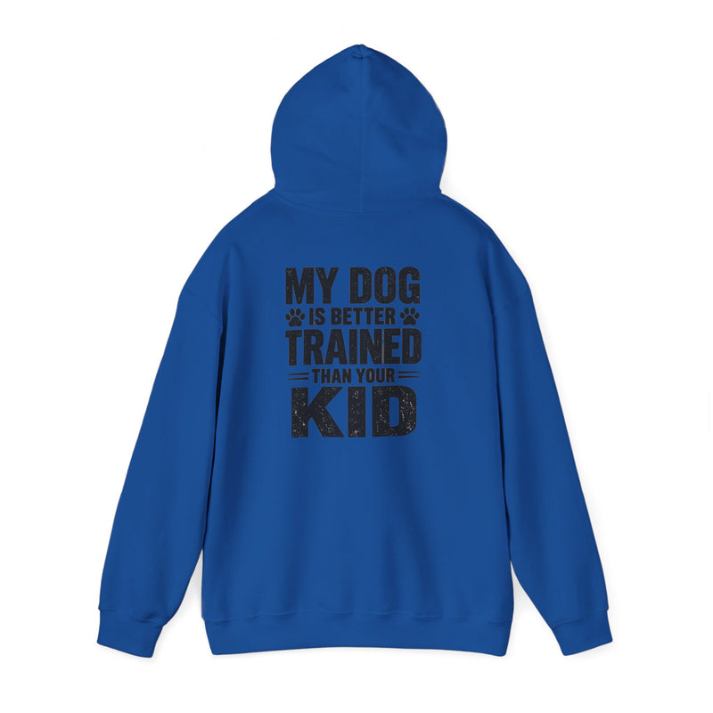 Hoodie — 'Bravo Tango' Front & 'My Dog Is Better Trained Than Your Kid' Back Graphic Pullover