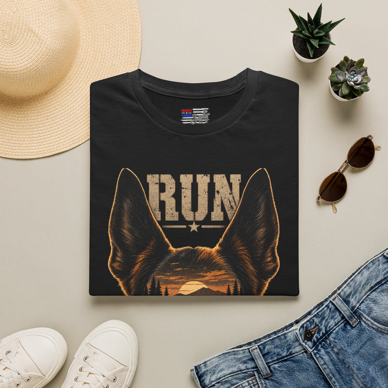 K9 'RUN' Working Dog T-Shirt — Handler & Bite-Work Canine Tee