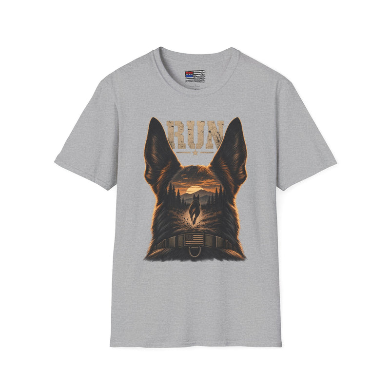 K9 'RUN' Working Dog T-Shirt — Handler & Bite-Work Canine Tee