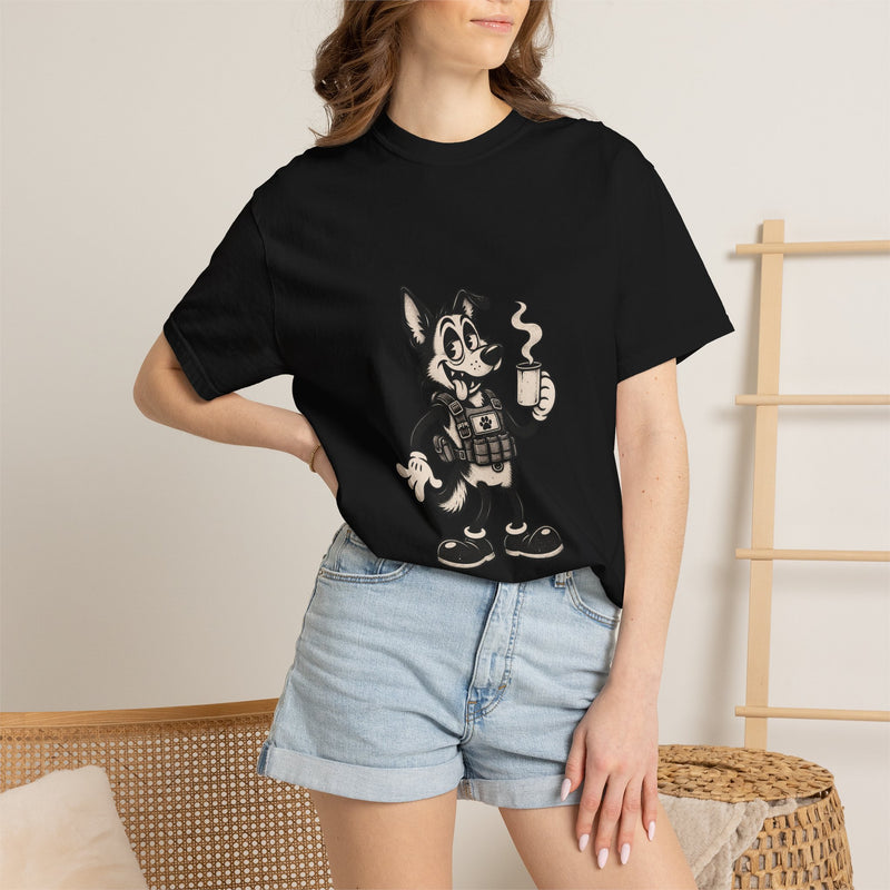Vintage Cartoon K9 Coffee T-Shirt