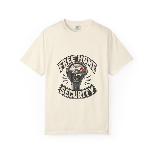 Free Home Security T-Shirt — Vintage Style Graphic Tee