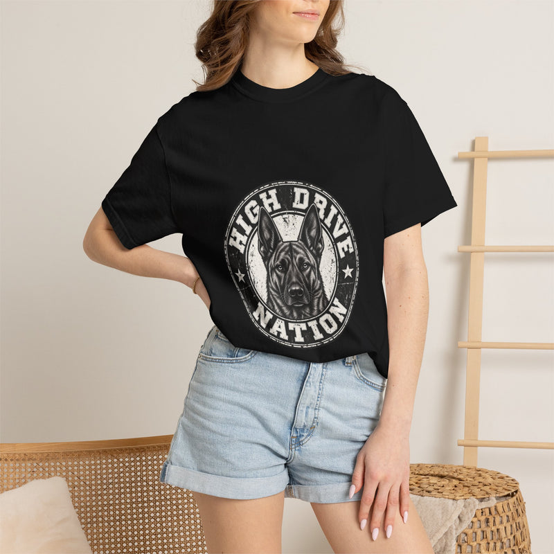 High Drive Nation Graphic T-Shirt — Vintage Dog Emblem Tee